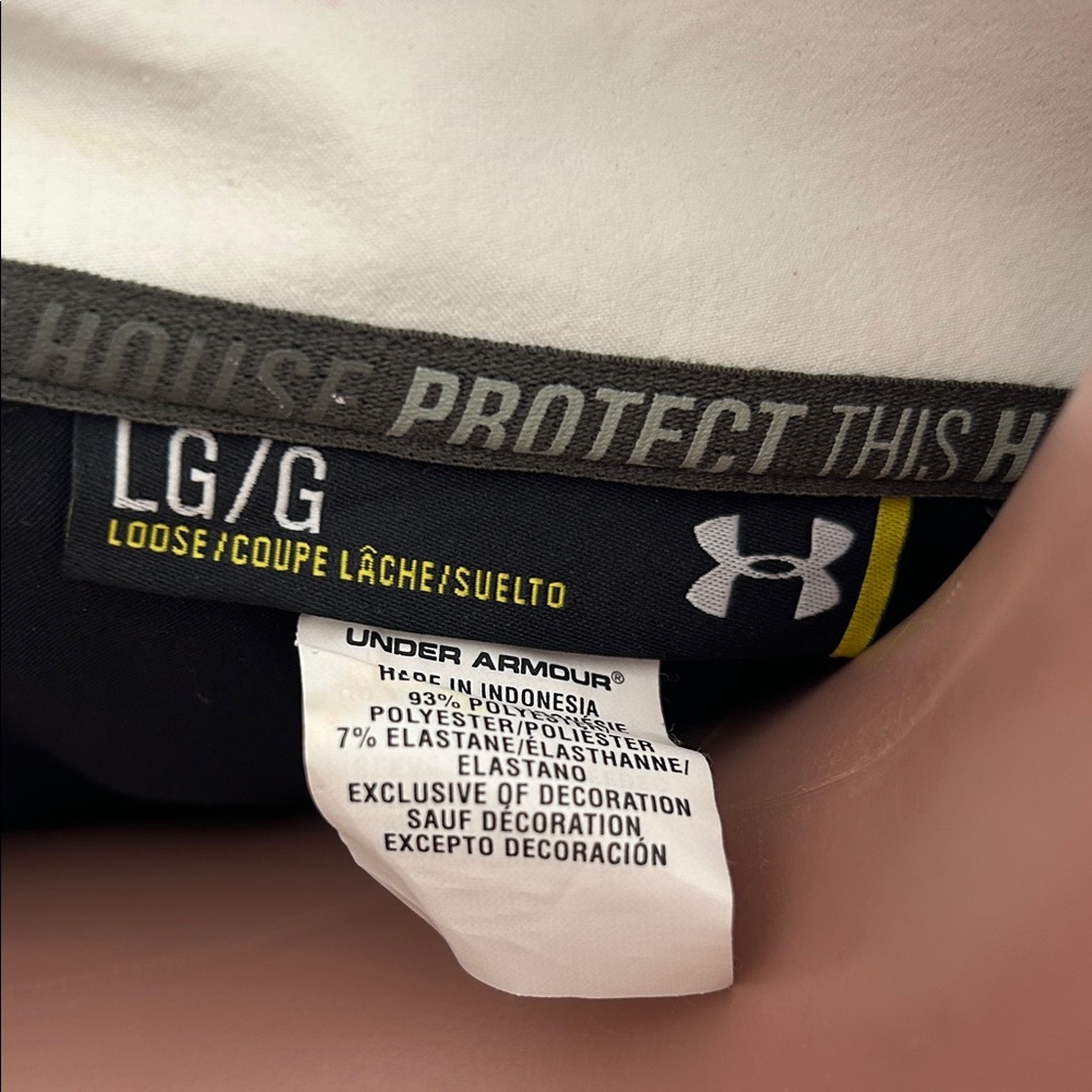 Under Armour Women's Black Track Bomber Jacket with White Trim - Picture 5 of 5